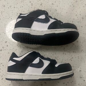 Nike Dunk Panda Kids Black and White Sneakers 8C